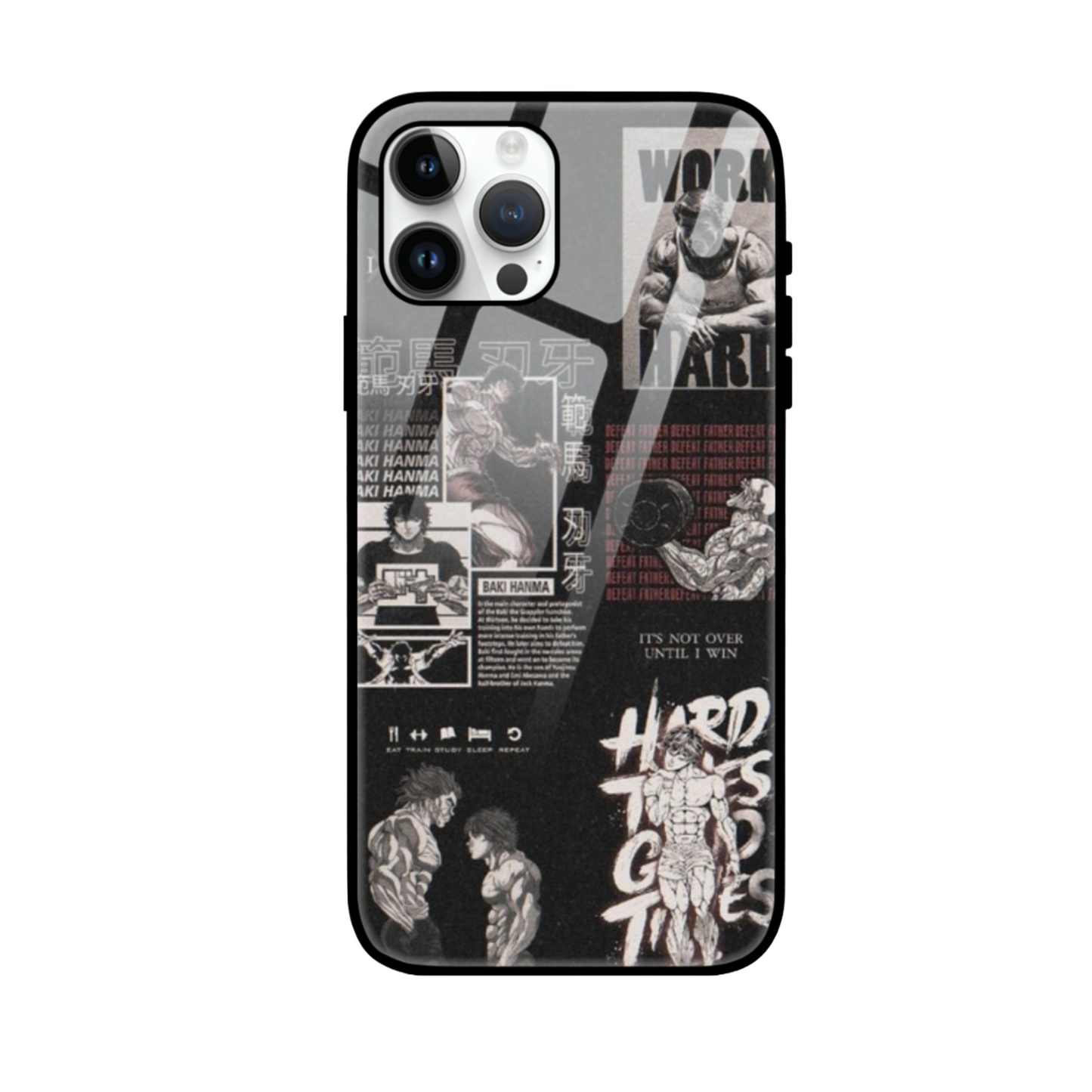 Hard Times Manga Phone Case - Dynamic Anime-Inspired Design