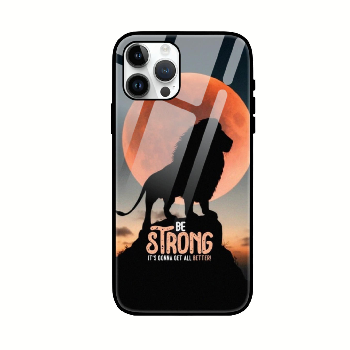 Be Strong Lion Phone Case - Inspirational & Protective Design