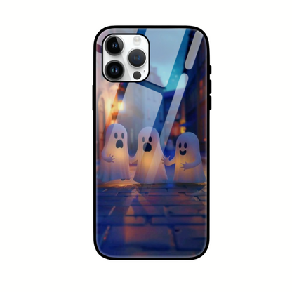 Playful Ghosts Street Scene Phone Case – Unique and Fun Design