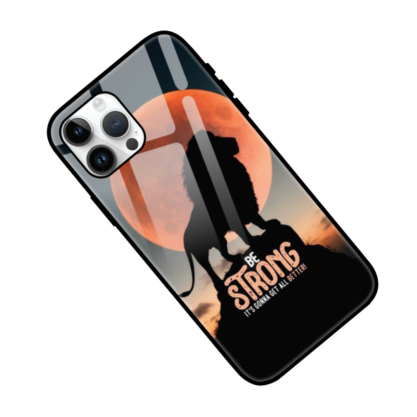 Be Strong Lion Phone Case - Inspirational & Protective Design