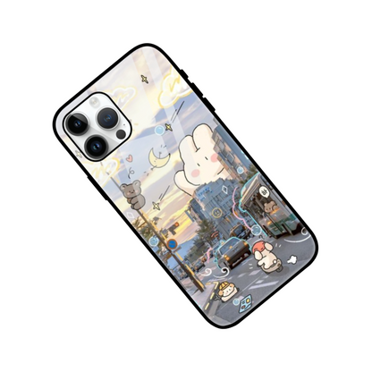 Kawaii Urban Sunset Phone Case - Adorable Street Art Design