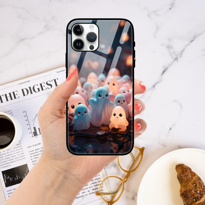 Glow-in-the-Dark Cute Ghost Phone Case – Protective & Stylish