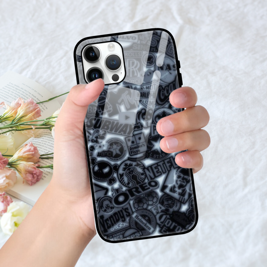 Stylish Glossy Logo Pattern Phone Case